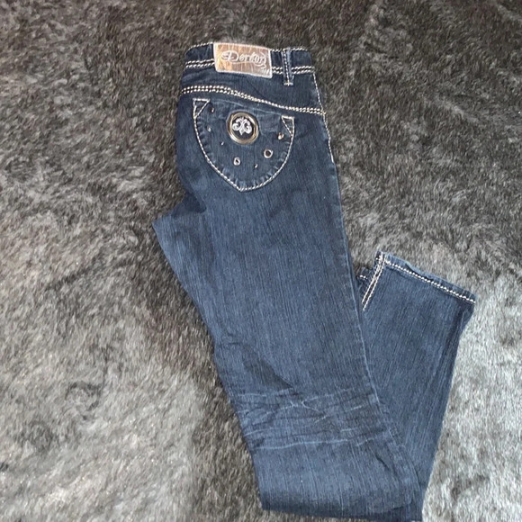 Dereon Y2K denim skinny jeans  Size 9/10 - Picture 15 of 16
